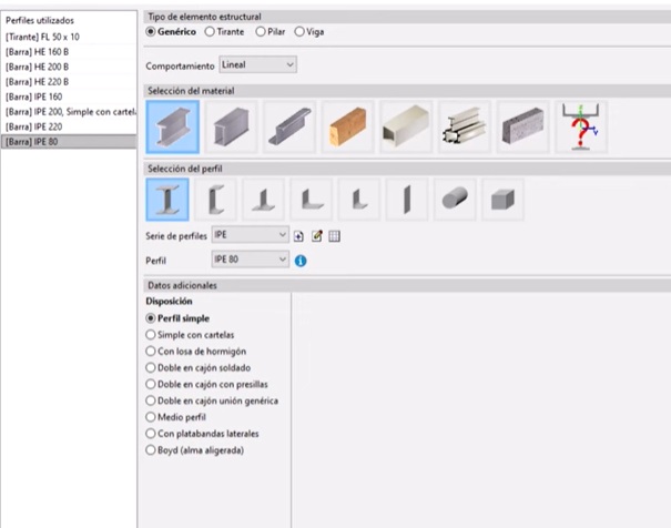Si las opciones indicadas no le generan el perfil (ver vista 3d del perfil para verificar) entonces significa que debemos de crear un perfil genérico para tal caso, y darle las propiedades indicadas anteriormente.